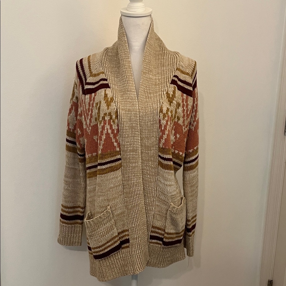 Cozy Beige and Brown Women's Sweater